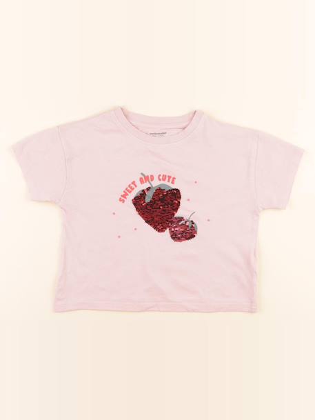 Tee-shirt - 5 ans Rose 1 - vertbaudet enfant 