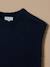 Pull sans manches fille laine et alpaga Ecru chine+Marine+Rhubarbe 4 - vertbaudet enfant 