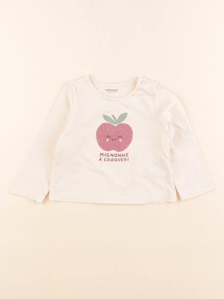 Tee-shirt - 9 mois Beige 1 - vertbaudet enfant 