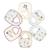 Lot de 6 bavoirs Blanc 1 - vertbaudet enfant 