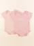 Lot de 2 bodies en coton - 2 ans Rose 1 - vertbaudet enfant 