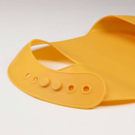 Bavoir avec récupérateur en silicone Jaune 3 - vertbaudet enfant 