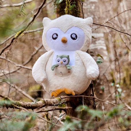 Grande peluche chouette Blanc 4 - vertbaudet enfant 
