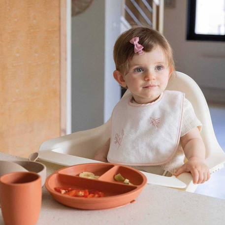 Coffret repas en silicone pour bébé - 4 pièces Orange 5 - vertbaudet enfant 