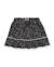Jupe fille en toile avec design floral et volants Noir 2 - vertbaudet enfant 