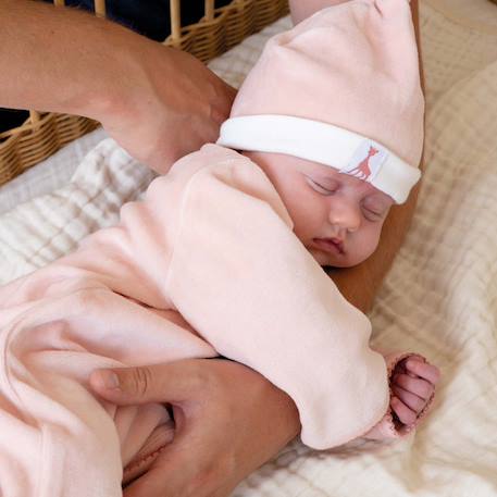 Bonnet de naissance sophie la girafe® Marron+Rose+Vert olive 5 - vertbaudet enfant 
