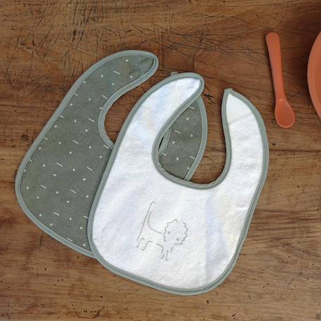 Lot de 6 bavoirs bébé Vert 5 - vertbaudet enfant 