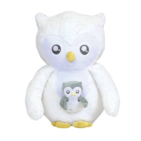 Grande peluche chouette Blanc 1 - vertbaudet enfant 