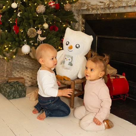 Grande peluche chouette Blanc 2 - vertbaudet enfant 