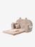 Canapé chauffeuse ours velours beige+rose 6 - vertbaudet enfant 
