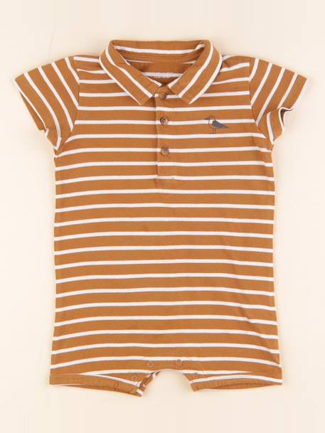 Pyjama coton - 2 ans Marron 1 - vertbaudet enfant 