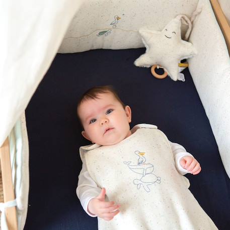 Gigoteuse brodée animaux de la mer - tog2 Ecru 2 - vertbaudet enfant 