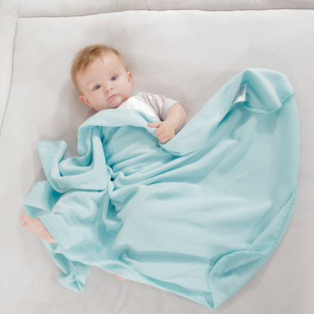 Plaid en polaire pour bébé Vert 1 - vertbaudet enfant 