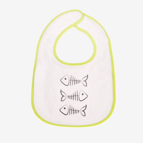 Lot de 7 bavoirs bébé Blanc 6 - vertbaudet enfant 