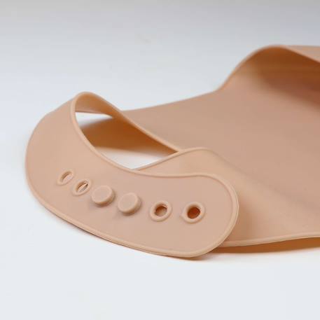 Bavoir bébé en silicone avec récupérateur Rose 6 - vertbaudet enfant 