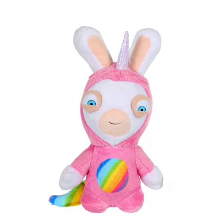 Peluche lapins crétins licorne - lapicorne rose sonore - 18 cm Rose 2 - vertbaudet enfant 