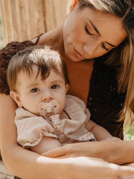 Sucette symétrique SXPro rose+sable 1 - vertbaudet enfant 