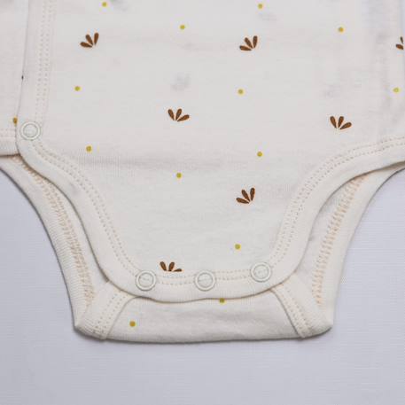 Lot de 2 bodies bébé manches longues - mini nous Ecru 6 - vertbaudet enfant 