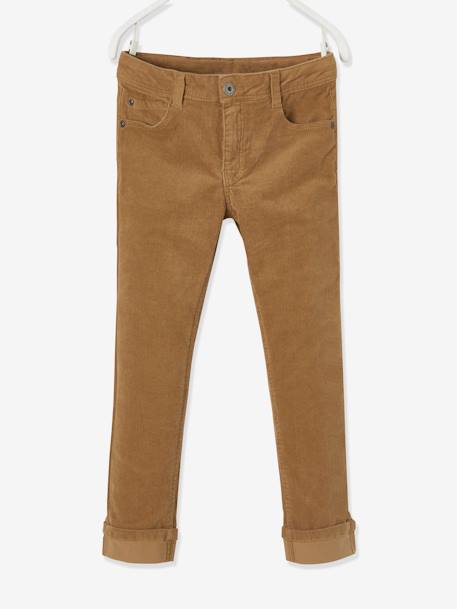 Garçon-Pantalon-Pantalon slim velours garçon