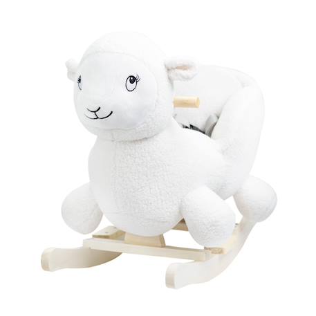 Mouton à bascule - wooly Blanc 3 - vertbaudet enfant 