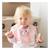 Bavoir avec attache scratch modèle mistinguette Rose 2 - vertbaudet enfant 