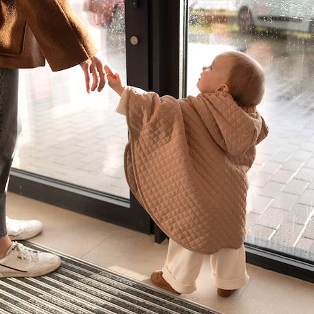 Poncho de voyage -  pady quilted - jersey Beige+Brick+Green+Stone 3 - vertbaudet enfant 
