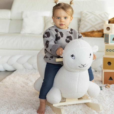 Mouton à bascule - wooly Blanc 4 - vertbaudet enfant 