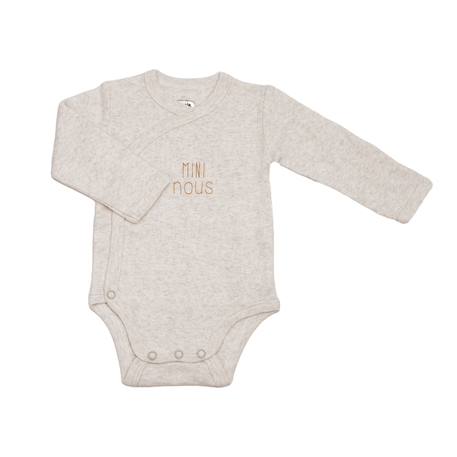 Lot de 2 bodies bébé manches longues - mini nous Ecru 2 - vertbaudet enfant 