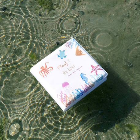 Livre de bain animaux de la mer Blanc 2 - vertbaudet enfant 