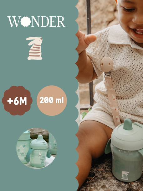 Tasse apprentissage Wonderland vert 3 - vertbaudet enfant 