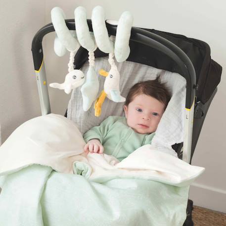Couverture bébé reversible au large de nova Ecru 2 - vertbaudet enfant 