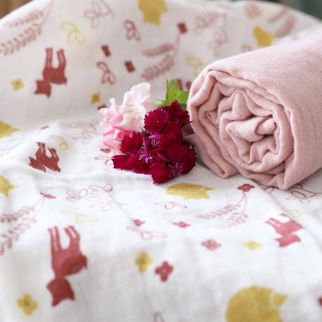 Lot de langes Rose 2 - vertbaudet enfant 