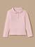 Polo en maille piquée fille - coton biologique Marine+Rose 3 - vertbaudet enfant 