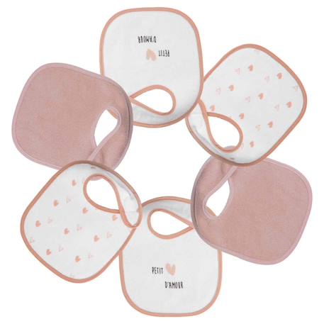 Bavoirs naissance Rose 1 - vertbaudet enfant 