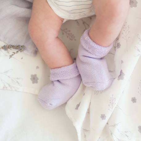 Lot de 3 langes Lilas 3 - vertbaudet enfant 