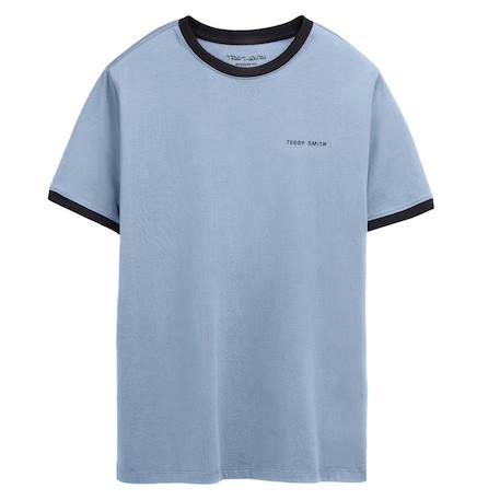 T-shirt garçon manches courtes Bleu+Kaki+Marine+Noir 2 - vertbaudet enfant 