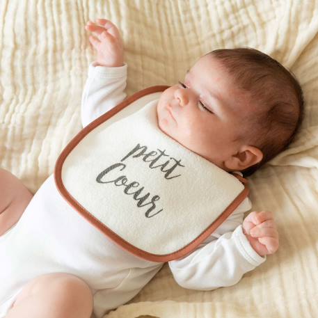 Lot de 6 bavoirs Blanc 2 - vertbaudet enfant 