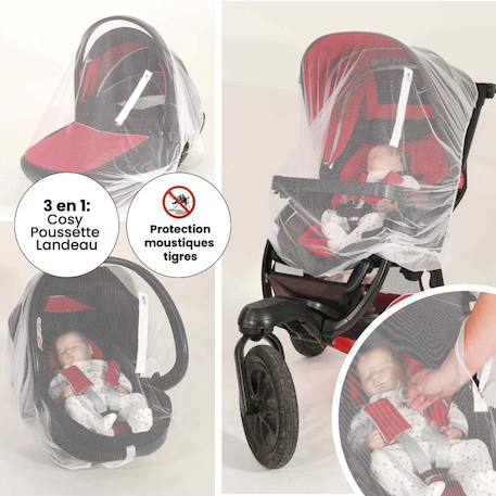 Moustiquaire bébé Blanc 1 - vertbaudet enfant 