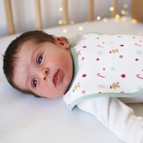 Lot de 2 bavoirs naissance de noël Blanc 5 - vertbaudet enfant 