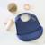 Bavoir bébé silicone souple Bleu 2 - vertbaudet enfant 
