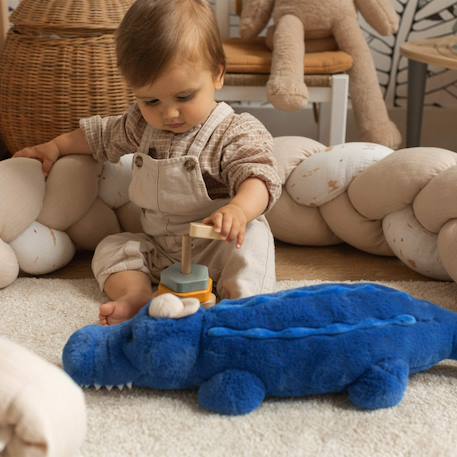 Grande peluche pour bébé - crocodile Bleu 4 - vertbaudet enfant 