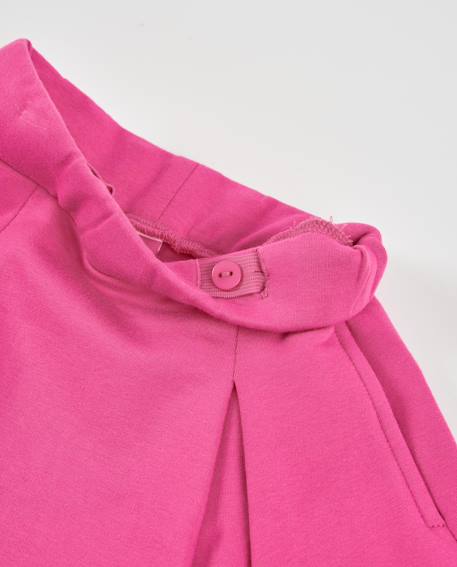 Jupe fille en molleton avec taille élastiquée et matière douce Rose 4 - vertbaudet enfant 