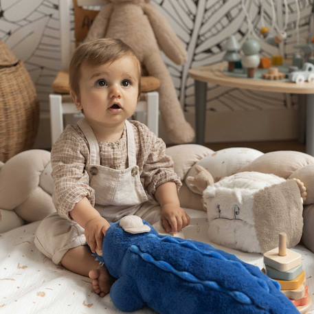 Grande peluche pour bébé - crocodile Bleu 2 - vertbaudet enfant 