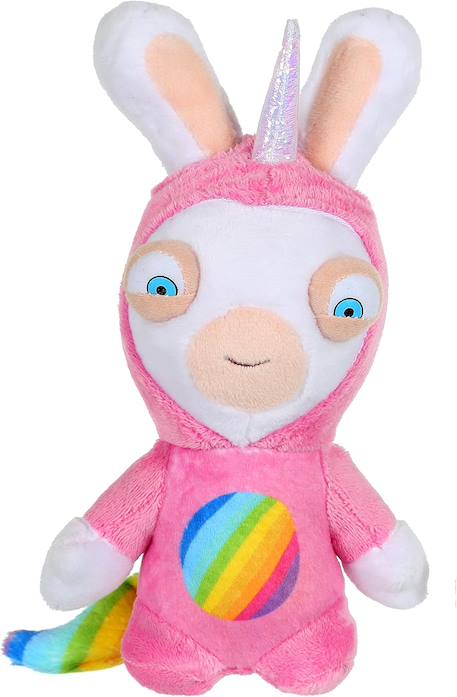 Peluche lapins crétins licorne - lapicorne rose sonore - 18 cm Rose 1 - vertbaudet enfant 