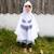 Déguisement enfant poncho à capuche fantôme halloween Blanc 5 - vertbaudet enfant 