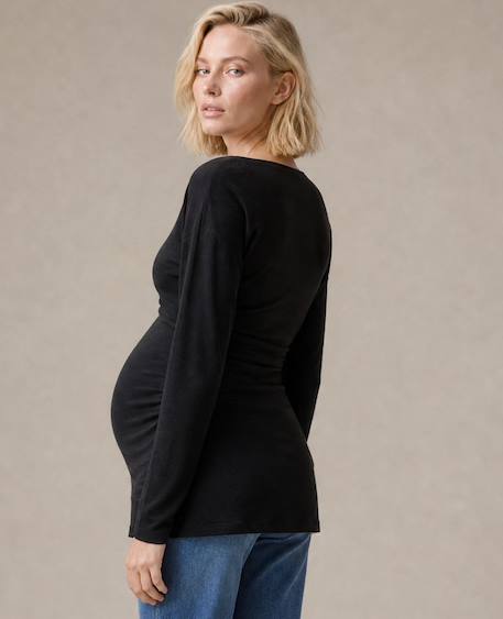 T-shirt d'allaitement tina Cuivre+Multicolore+Noir 16 - vertbaudet enfant 