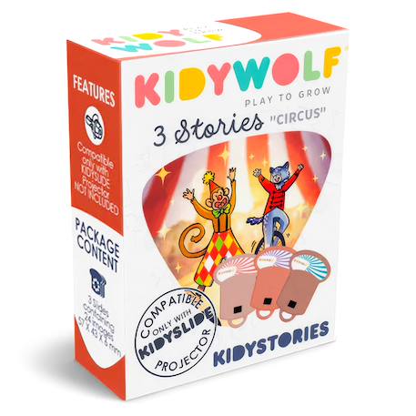 Kidystories recharge 3 histoires pour lampe projecteur kidyslide Bleu+Marron+Noir+Rouge+Vert 11 - vertbaudet enfant 