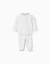 Pyjama en velours avec motif à pois Blanc 2 - vertbaudet enfant 