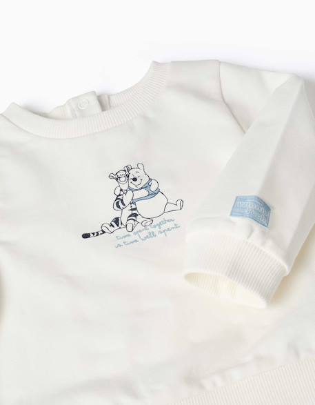 Ensemble de jogging en coton peigné avec imprimé winnie l'ourson Bleu clair 4 - vertbaudet enfant 