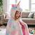 Déguisement enfant cape licorne arc en ciel super douce Rose 5 - vertbaudet enfant 